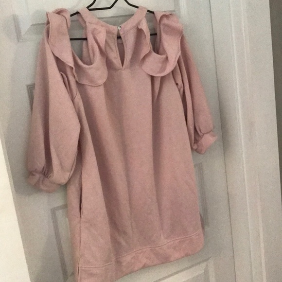 NWOT Cold Shoulder Sweater with Side Pockets, Large - Picture 2 of 10